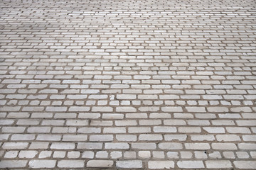 Gray brick wall texture. Background from old silicate bricks.