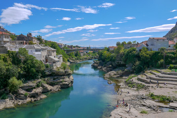 Fototapeta na wymiar Stari Most, Mostar, Bosnia and Herzegovina.