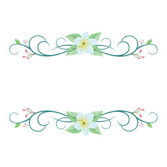 Invitation Design with a floral frame