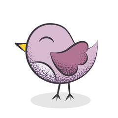 Oiseau rose dessin