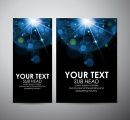 Abstract blue shining line. Graphic resources design template. Vector illustration