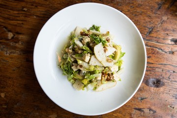 Healthy meal served in a plate