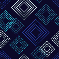 Obraz premium Seamless geometric pattern. The texture of rhombus. Drops texture. Textile rapport.