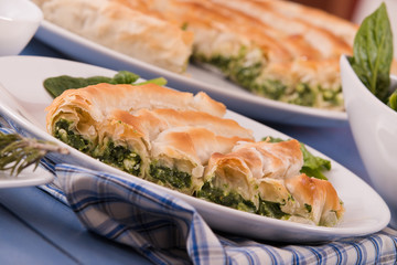 Greek spinach pie. 