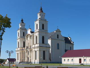 Fototapeta na wymiar Church Assumption of the Blessed Virgin Mary in Budslav
