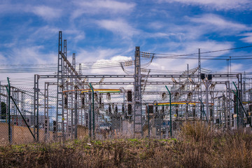 Electric power station that supplies part of Coslada. General view.
