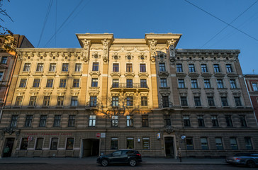 Riga, Latvia historical apartment buildings from the beginning of 20th century