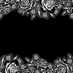 seamless monochrome pattern