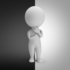 3d small people - positive or negative