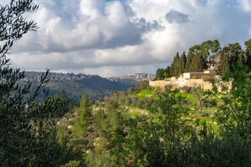 Fototapeta na wymiar View of Ein Karem in Jerusalem, Israel