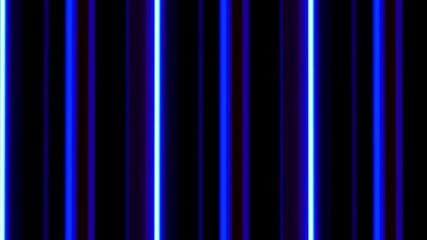 Blue neon vertical lines in motion on black. VJ loop. Striped background. - Powered by Adobe