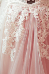 of white lace fabric. texture