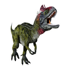Fototapeta premium 3D Rendering Dinosaur Cryolophosaurus on White