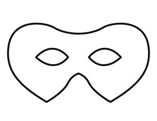 mardi gras mask icon