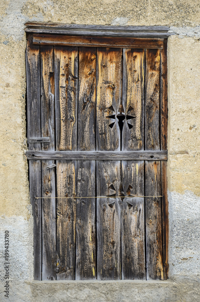 Wall mural Old window