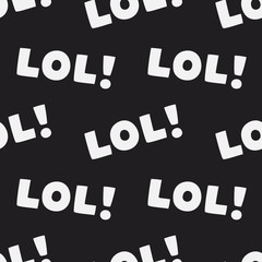 Seamless vector pattern with abbreviation text, 