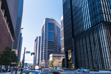 Fototapeta premium 東京大手町のオフィスビルディング