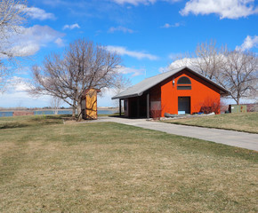 red pole barn