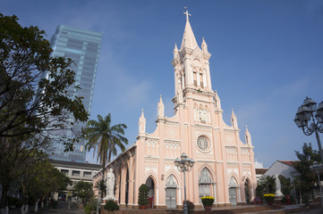 pink catholic church