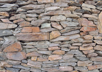 wall of natural stone, background