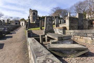 Fototapeta na wymiar Carlton burial ground in Edinburgh