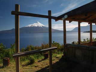 Blick auf den Vulkan Osorno in Chile