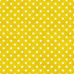 Yellow and white stars seamless pattern background