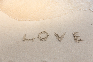 love on beach