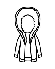 winter jacket clothes icon