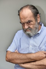 Obraz premium Stubborn Old Male Person