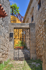 Door gate to the yard in Rhodes town