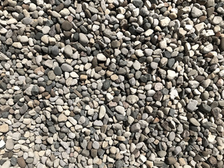 Texture of gray stones. Background and detail.