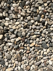 Texture of gray stones. Background and detail.
