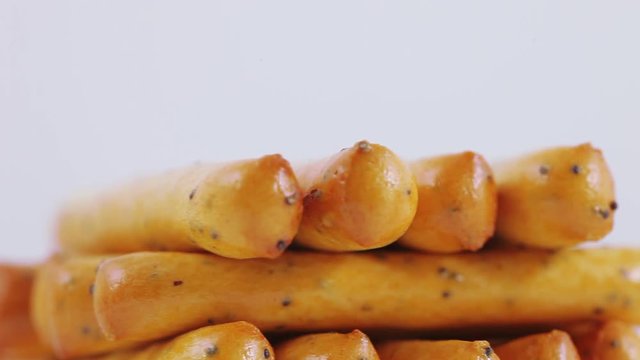 Biscuit sticks with poppy seeds