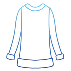 Wool sweater clothes icon