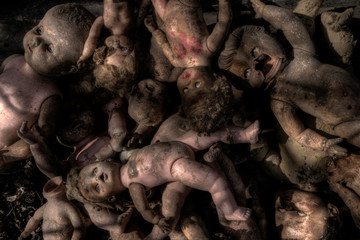 Creepy Broken Old Dolls