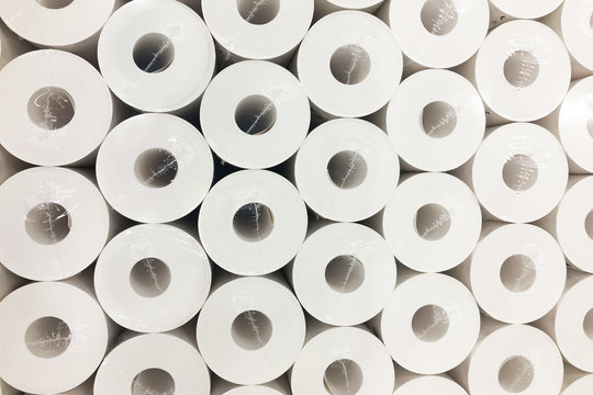 Background from paper rolls