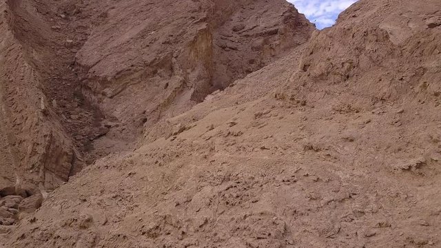 Aerial footage of the negev desert in israel