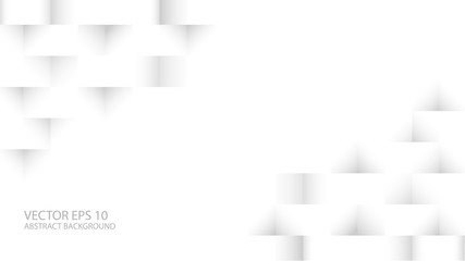 gray and white low polygon and geometric background, vector and illustration, can be used for template, business flyer and brochure