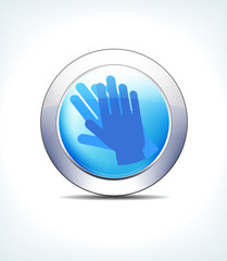 Pale Blue Button Clean Hands Wash, Healthcare & Pharmaceutical Icon, Symbol