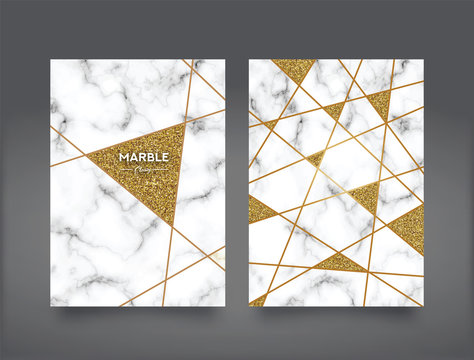 Marble Abstract Background Book Cover Design Template