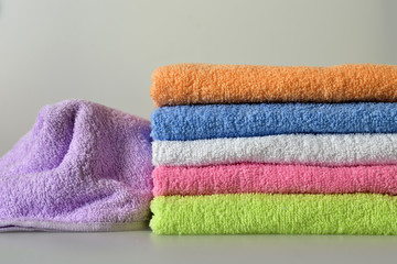 Pile of bath towels