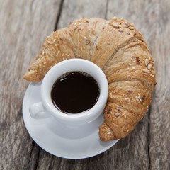 café croissant