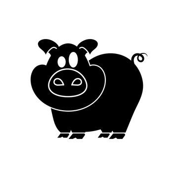pig with icon.