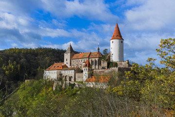Fototapeta na wymiar Castle Krivoklat in Czech Republic