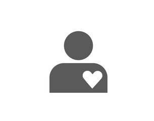 Man heart icon 