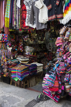 Witches market in La Paz, Bolivia