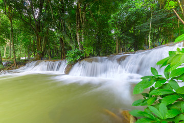Kroeng Krawia Waterfalls in Kanchanaburi, Thailand