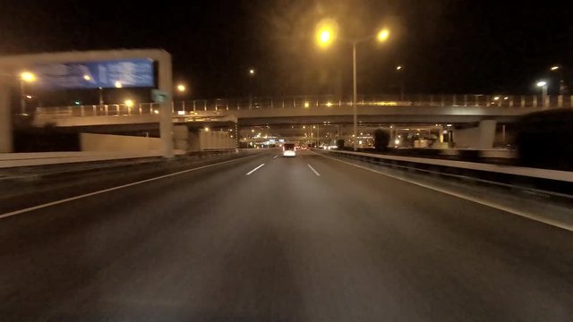 Highway Driving at night