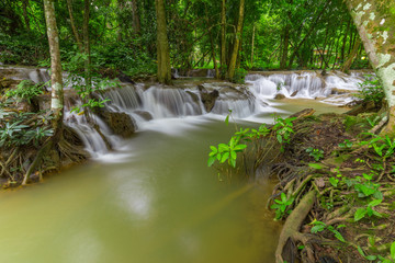 Kroeng Krawia Waterfalls in Kanchanaburi, Thailand